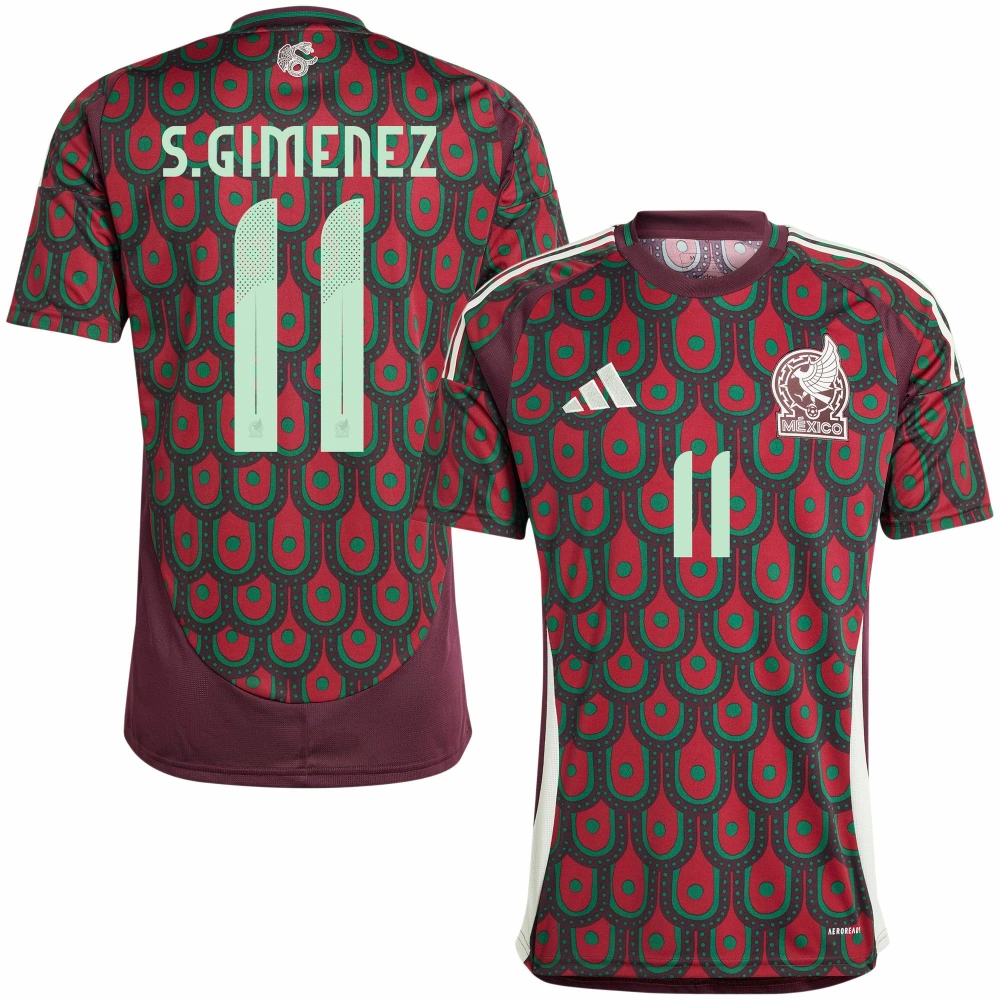 PickFootBallJersey adidas Mexico Home S.Gimenez 11 Shirt 2024 2025 0.webp